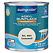 swingcolor Buntlack Acryl (Cremeweiß, 375 ml, Seidenmatt)