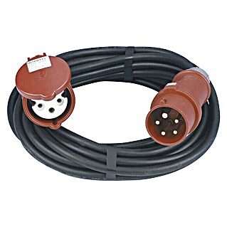 REV CEE produžni kabel (Crne boje, 10 m, H05VV-F, Broj žica: 3)