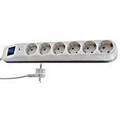 REV Produžni kabel s utičnicama IceLine  (6-struko, Bijelo-sive boje, Dužina kabela: 1,4 m, S prekidačem) | BAUHAUS
