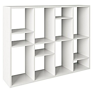 Phönix Fortuna Raumteiler (H x B x T: 146,6 x 112,5 x 34 cm, Anzahl Böden: 3 Stk., Weiß)