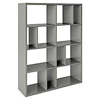 Phönix Fortuna Raumteiler (L x B x H: 34 x 112,5 x 146,6 cm, Grau, Anzahl Fächer: 12)