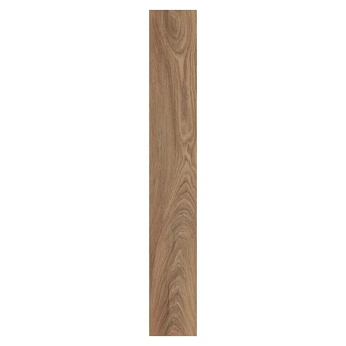 LOGOCLIC Aquaprotect Laminado Roble Renaissance - 1.285 x 192 x 12 mm, Roble, AC5, Resistente al agua - Primer plano de un panel de madera con un patrón de grano distintivo, que resalta la belleza y la textura natural de la madera.