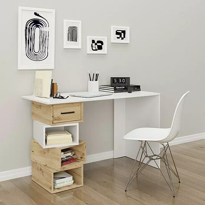 Phönix Schreibtisch Monza - L x B x H: 55 x 120 x 75 cm - Stimmungsaufnahme