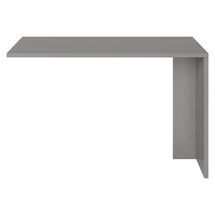 Phönix Fortuna Regalschreibtisch - L x B x H: 57,9 x 120 x 75 cm, Grau - Grauer, moderner Schreibtisch mit minimalistischem Design, ideal für ein stilvolles Arbeitszimmer oder Büro. Robuste Konstruktion für lange Haltbarkeit.
