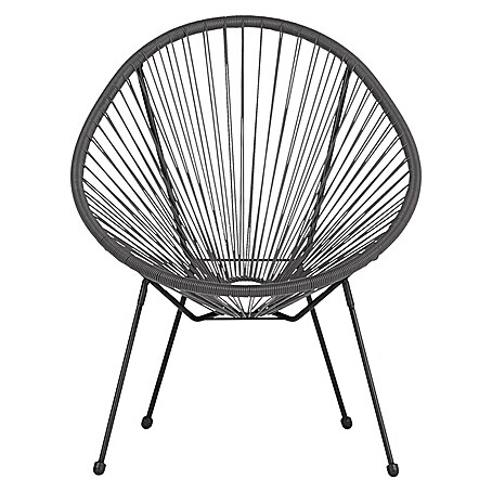 Gartensessel Relax (Stahl, Dunkelgrau, B x T x H: 76 x 73 x 89 cm)