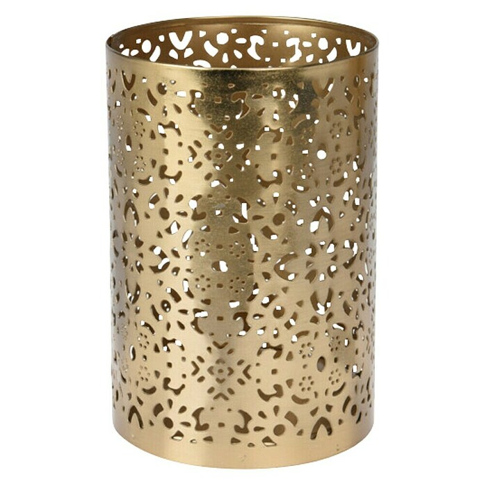 Theelichthouder (15 cm, Goud, Metaal) | BAUHAUS
