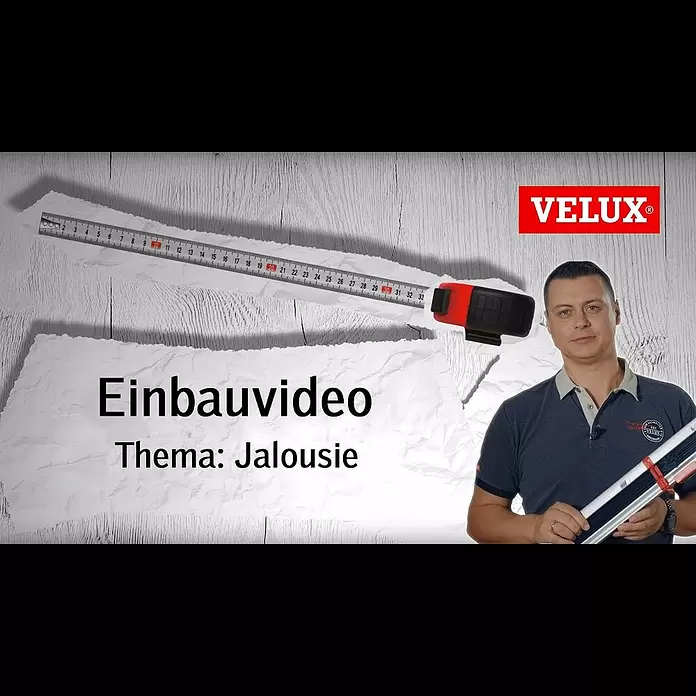 Velux Dachfenster-Jalousie PAL U08 7057S - Farbe: Silber gebürstet - 7057S, Farbe Schiene: Aluminium, Manuell - Einbau PAL Jalousie | VELUX Sonnenschutz
