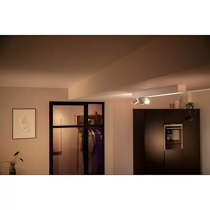 Philips Hue LED-Deckenstrahler Centris - 36 W, L x B x H: 78,2 x 8,5 x 12,8 cm, Weiß, Mehrfarbig - Stimmungsaufnahme