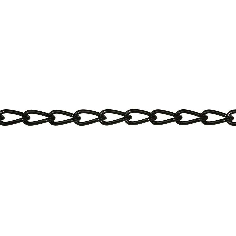 YushengTai Stahlkette 10m, 3mm Schwarz Verzinkt - Für Schaukeln, Zäune & Hängesessel