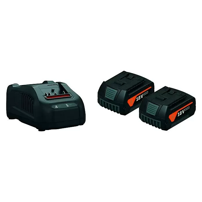 Fein AMPShare 18V Akku & Ladegerät STARTER-SET GBA18V 5.0AH AS - 18 V, 2 Akkus, 5 Ah - Diagonale Ansicht