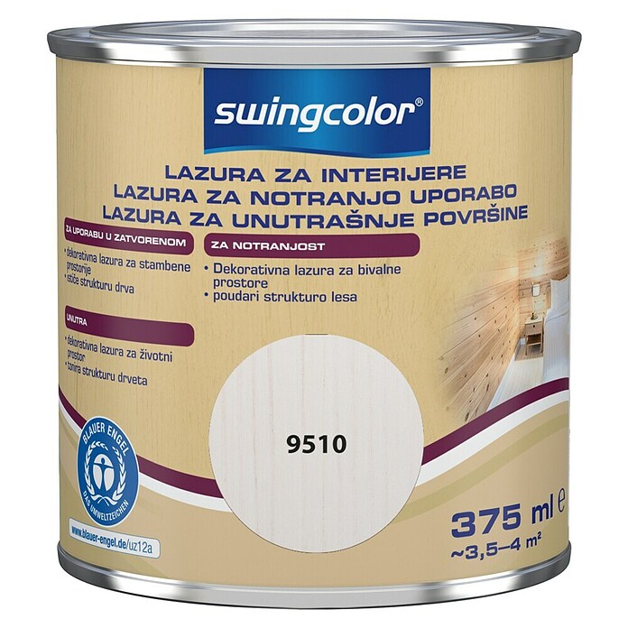 swingcolor Lazura za drvo  (Bijele boje, 375 ml) | BAUHAUS
