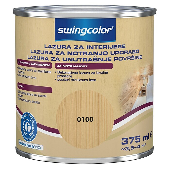 swingcolor Lazura za drvo  (Bezbojno, 375 ml) | BAUHAUS