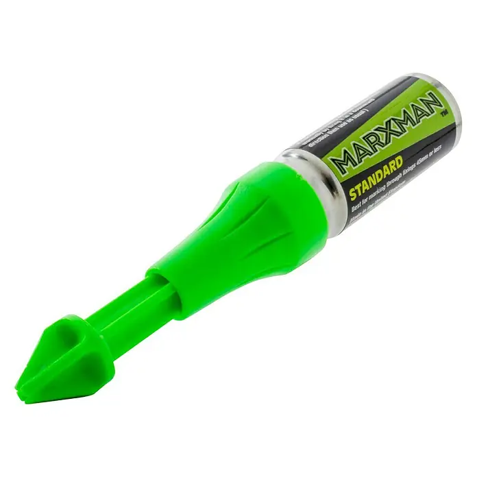 Bohrlochmarker MarXman - Grün - Der Marxman Standard ist ein Markierungswerkzeug zum präzisen Anzeichnen durch Befestigungen bis 45 mm Tiefe, ideal für Heimwerker und Profis.