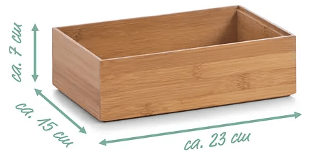 Zeller Present Aufbewahrungsbox - 23 x 15 x 7 cm, Bambus, Braun online  kaufen bei BAUHAUS
