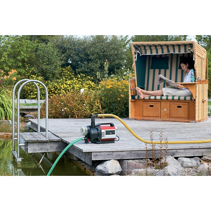 AL-KO Premium Gartenpumpe Jet 6000-51.400 W, Max. Fördermenge: 6.000 l/h Use Shot