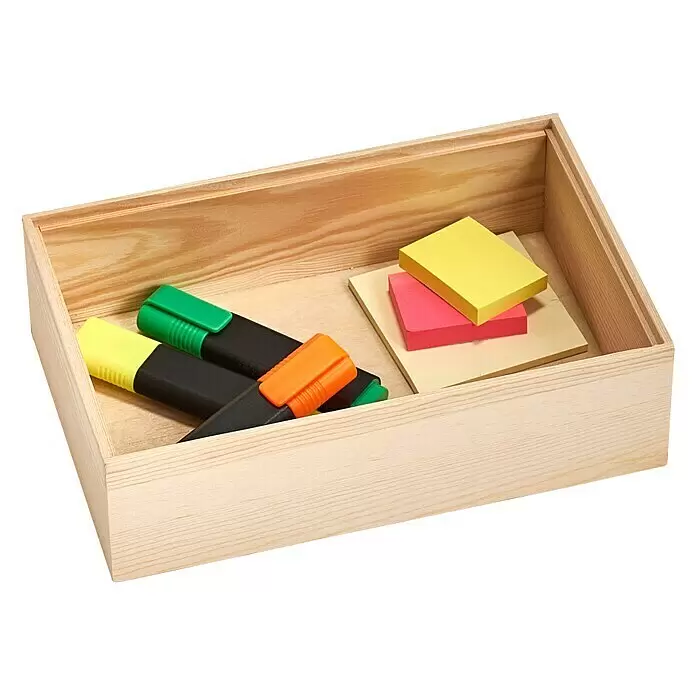 Zeller Present Aufbewahrungsbox - 23 x 15 x 7 cm, Kiefer, Braun - Anwendungsbeispiel