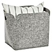 Zeller Present Filzkorb (L x B x H: 36 x 28 x 36 cm, Grau) | BAUHAUS
