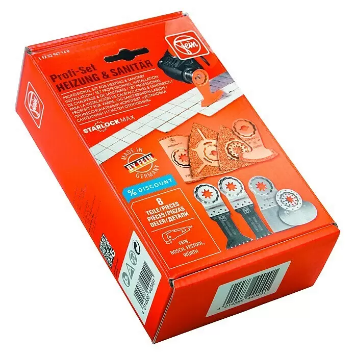 Fein Starlock Zubehör-Set Heizung/SanitärFein STARLOCK-Max, 8 -tlg.