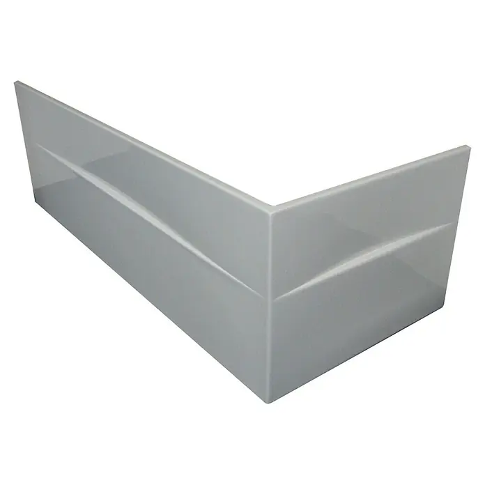 Ottofond Wannenschürze Tacoma - Links, Passend für: Badewanne Tacoma 170 x 75 cm - Graues Eckprofil für den Innenbereich mit modernem Design zur stilvollen Wandgestaltung und zum Schutz von Ecken.