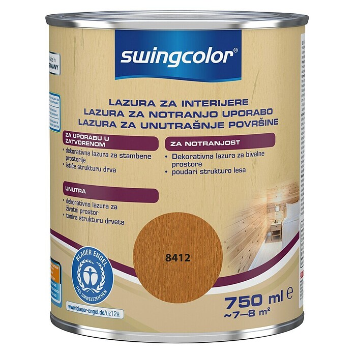 swingcolor Lazura za drvo u unutarnjim prostorijama  (Tikovina, 750 ml) | BAUHAUS