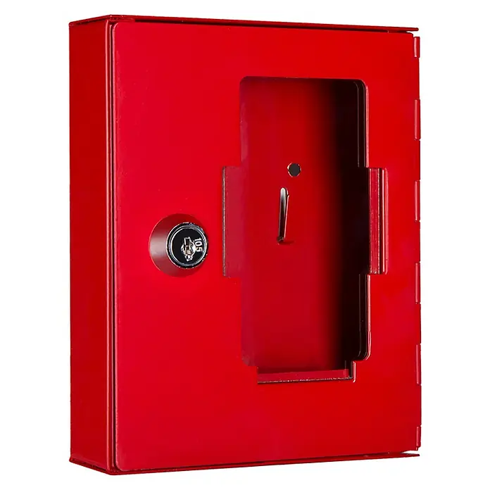 Format Notschlüsselkasten NS 2 - L x B x H: 34 x 120 x 150 mm - Roter Schlüsseltresor zur sicheren Aufbewahrung von Schlüsseln. Ideal für Notfälle und den Zugang für autorisierte Personen.