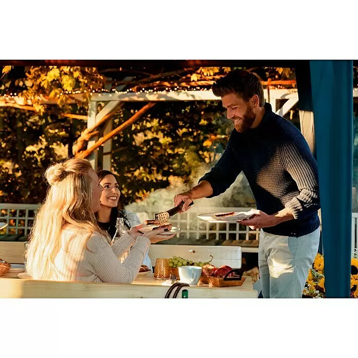 Teller Tabo - 1 Stk., Ø x H: 20,5 x 2 cm, Keramik, Weiß - Stimmungsaufnahme