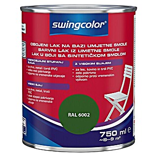 swingcolor Lak na bazi umjetne smole (Boja: Zelene boje, 750 ml, Sjaj)