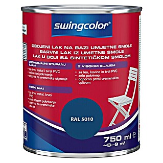 swingcolor Lak na bazi umjetne smole (Boja: Plave boje, 750 ml, Sjaj)