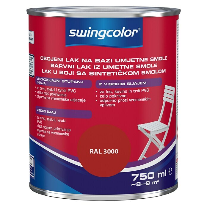 swingcolor Lak u boji  (Umjetna smola, Crvene boje, 750 ml, Visokog sjaja) | BAUHAUS