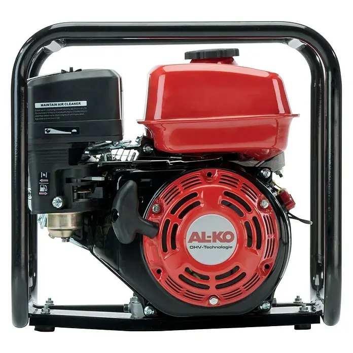AL-KO Schmutzwasserpumpe4,1 kW, Max. Fördermenge: 30.000 l/h, Eintauchtiefe: 6 m - Abbildung einer AL-KO Benzin-Wasserpumpe, ideal für Gartenbewässerung und Notfall-Wasserversorgung mit robuster Bauweise.