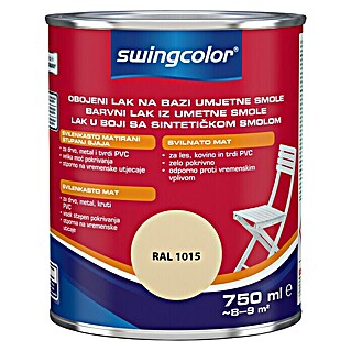 swingcolor Lak na bazi umjetne smole (Boja: Bež boje, 750 ml, Svilenkasti mat)
