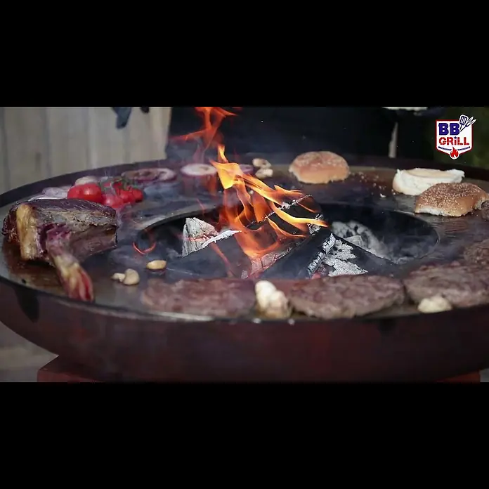 RedFire Plancha-Grill Orion - Ø x H: 80 x 100 cm, Stahl, Schwarz - BBGrill ORION impression