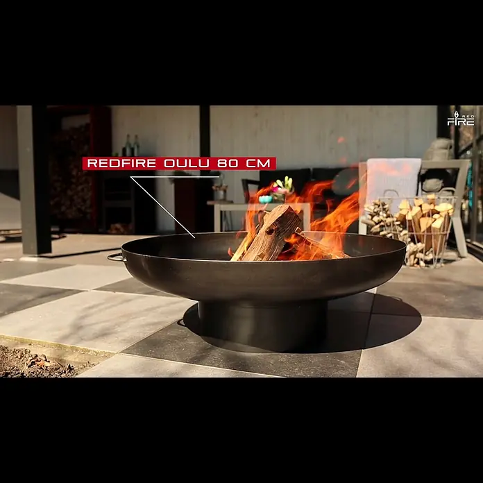 RedFire Feuerschale Oulu - Durchmesser: 80 cm, Stahl - RedFire Fire Pit Oulu 80 cm