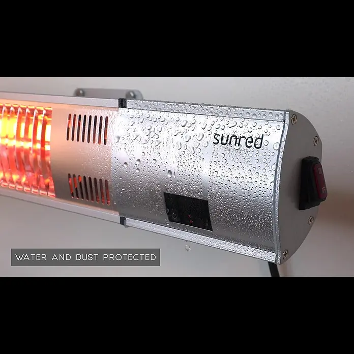 Sunred Wandheizstrahler Wall - 2.000 W, Golden Tube - Sunred Heater Royal Diamond Silver