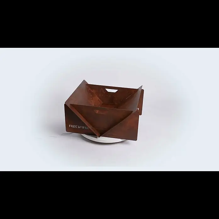 RedFire Feuerschale V - L x B x H: 59 x 60 x 33 cm, Stahl - RedFire Handmade Firepit V 360 video