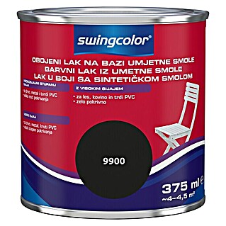 swingcolor Lak na bazi umjetne smole (Boja: Crne boje, 375 ml)