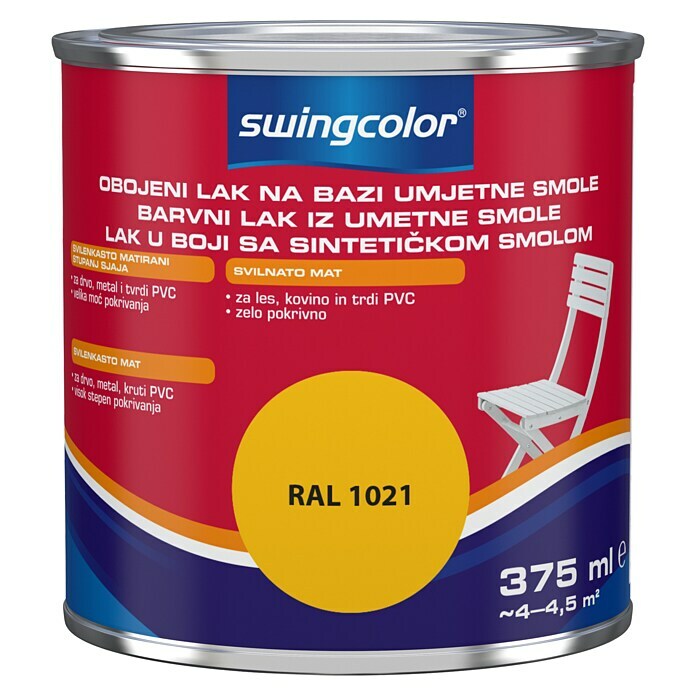 swingcolor Lak u boji  (Umjetna smola, Žute boje, 375 ml, Svilenkasti mat) | BAUHAUS
