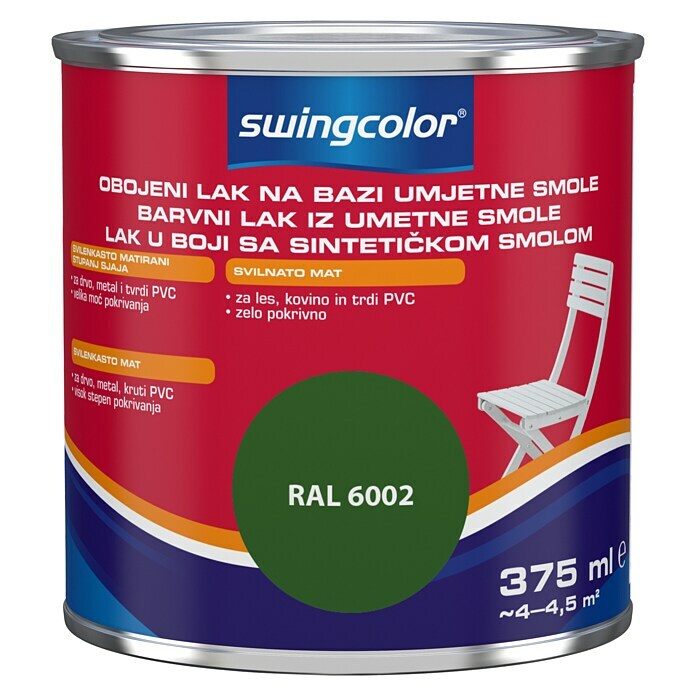 swingcolor Lak u boji  (Umjetna smola, Zelene boje, 375 ml, Svilenkasti mat) | BAUHAUS