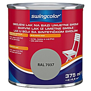 swingcolor Pisani lak (Umetna smola, Siva, 375 ml, Svileni mat)