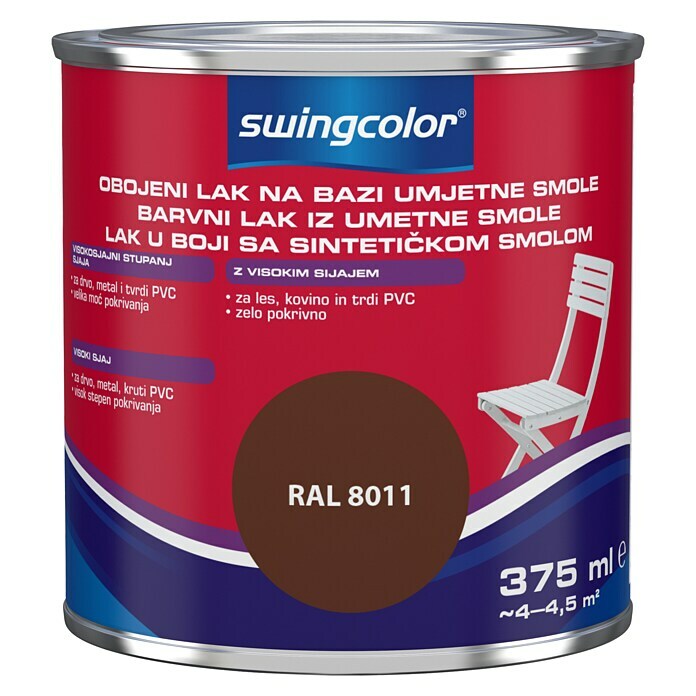 swingcolor Pisani lak  (Oreh, 375 ml, Visoki sijaj) | 5965 - KH-Hochglanzlacke farbig | HADL - Lacke | HAD - Farben | HA - Farben | H - Innendeko/Farben | BAUHAUS