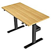 Schreibtisch WB101 elektrisch Höhenverstellbar (L x B: 120 x 60 cm, Höhenverstellung: 75 cm - 110 cm, Schwarz) | BAUHAUS