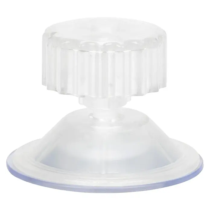 EcoFlow Saugnapf - Farblos, 8 Stk., Höhe: 3 cm, Durchmesser: 4,5 mm - Transparenter Saugnapf mit Drehknopf zur einfachen Befestigung auf glatten Flächen. Ideal für Bad, Küche oder Büro.