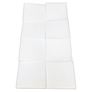 Akustikpaneel Slope (Weiß, 100 x 50 x 8 cm, 100 % Polyester)