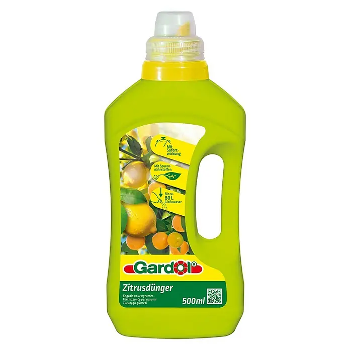 Gardol Zitrusdünger - 500 ml - Zitrusdünger von Gardol in einer 500ml Flasche. Der Dünger ist für Zitruspflanzen geeignet und sorgt für sofortige Wirkung.