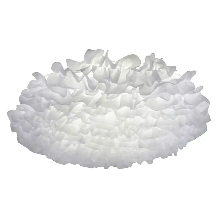 Just Light Plafón LED redondo Xenia - Ø x Al: 75 x 20 cm, Blanco - Elegante lámpara de techo blanca con un diseño delicado de pétalos, proporcionando una iluminación suave a cualquier habitación.
