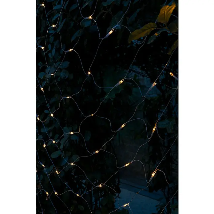 Tween Light LED-Lichtnetz - Außen, 2 m, Lichtfarbe: Warmweiß, Netzbetrieben - Lichterkette im Netzdesign mit warmweißen LEDs, die eine gemütliche Atmosphäre schaffen.\n