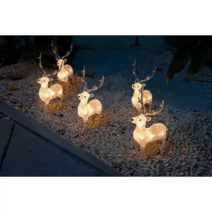 Konstsmide LED-Weihnachtsdekoleuchte LED Acryl - 4 m x 13 cm x 19 cm, Weiß, Netzbetrieben, LED - Stimmungsaufnahme