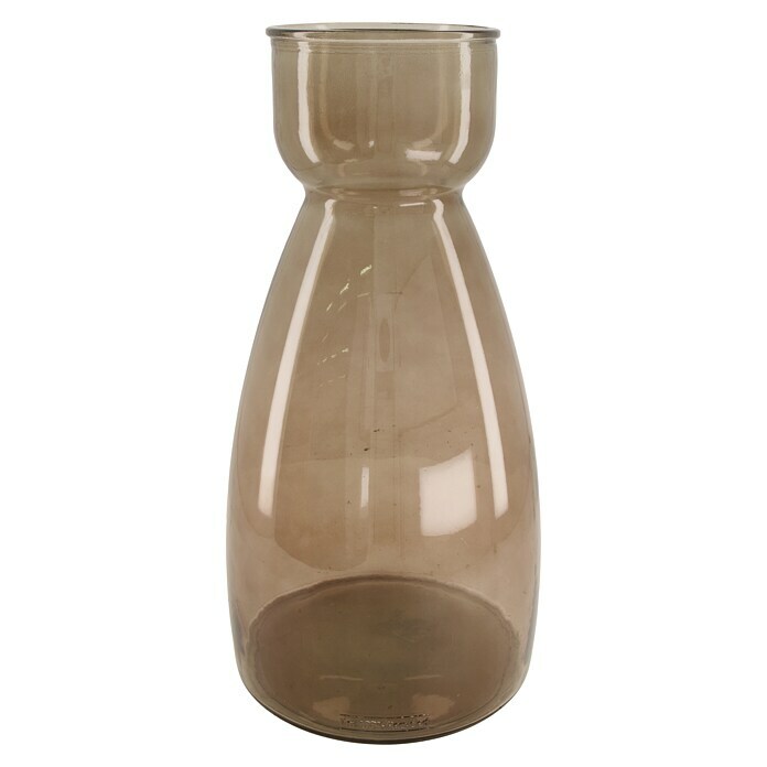 Vase Recyceltes Glas (Ø x H: 21,5 x 43,5 cm, Glas, Beige) | BAUHAUS