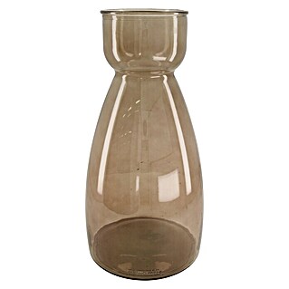 Vase Recyceltes Glas (Ø x H: 21,5 x 43,5 cm, Glas, Beige)