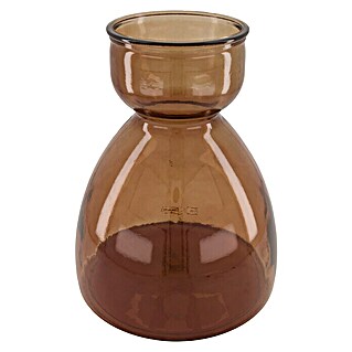 Vase Recyceltes Glas (Ø x H: 27 x 34 cm, Glas, Braun)